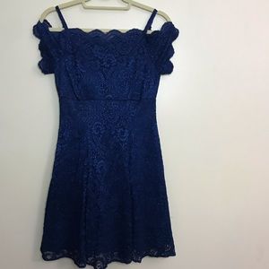 Morgan and Co Glittery Dark Blue Cocktail dress